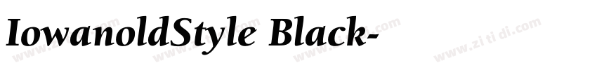 IowanoldStyle Black字体转换